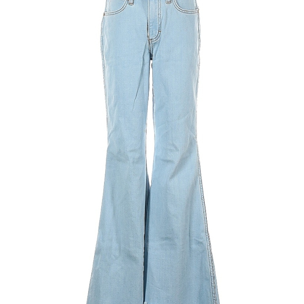 Wrangler Women's Sky Blue Wide Leg Jeans